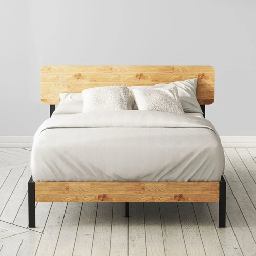 Zinus Olivia Metal and Wood Platform Bed Frame